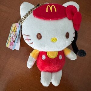 Hello Kitty Plush Toy with Red Outfit